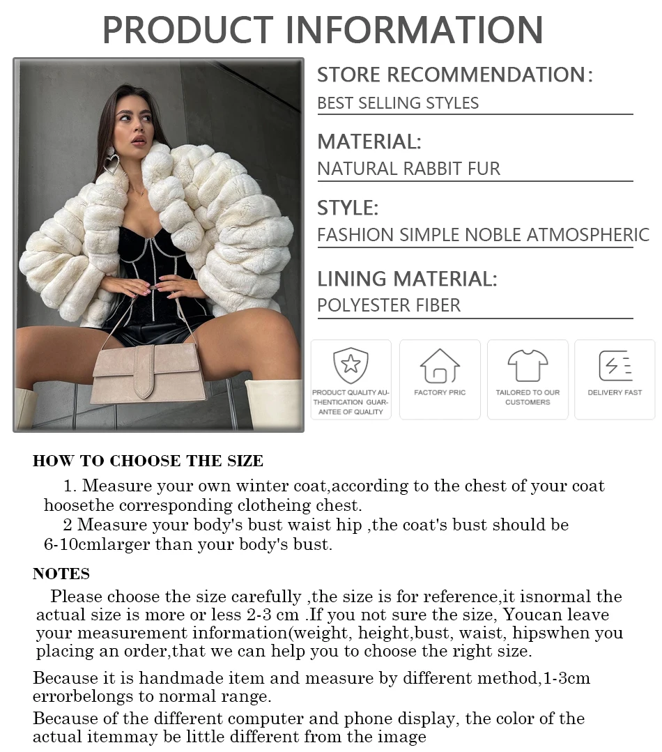 Chinchilla Fur Coats With Lapel Real Rex Rabbit Fur Coat Women Luxury Whiter Female Short Fur Jackets