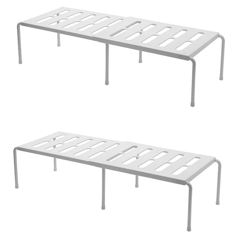 

Telescopic & Stackable Shelf Frame Space-Saving Shelf In Kitchen Household Living Room Dormitory Storage Rack