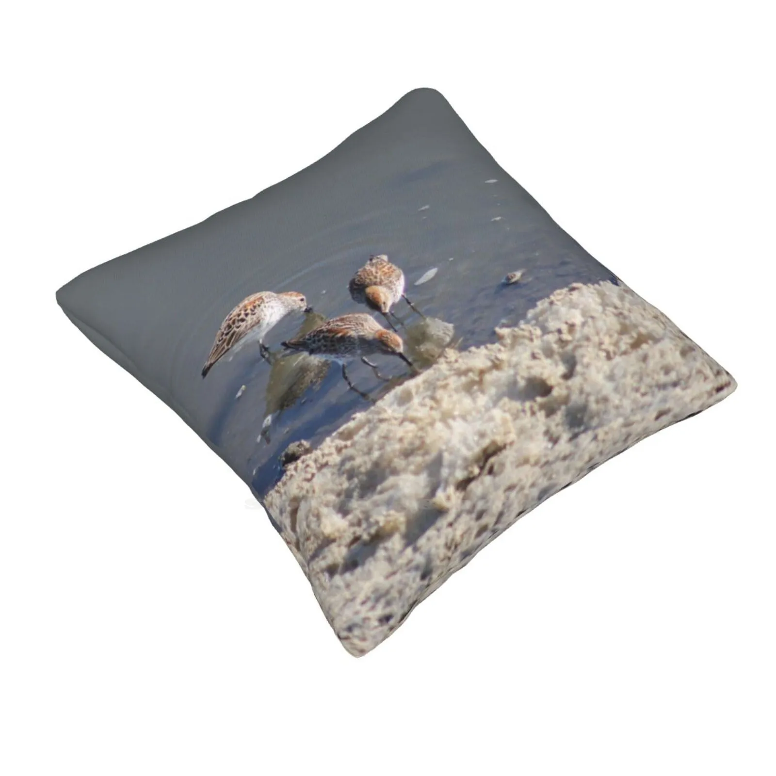 Dunlins In The Salt Pond Bedroom Office Hug Pillowcase Dunlin Shorebird Sandpiper Birding Ornithology Bird Watching Wildlife