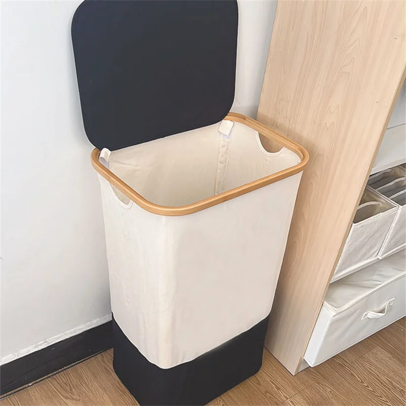 Laundry Basket Dirty Clothes Basket With Mesh Pocket Storage Basket Dirty Clothes Storage Basket Laundry Basket Storage Bag