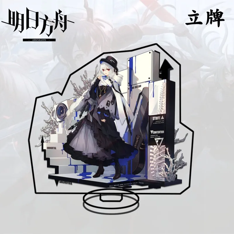 Hot Game Arknights Anime Figure Acrylic Standing Sign Table Ornaments Amiya Angelina HoshigumaDecor Standing Sign Fans Gifts