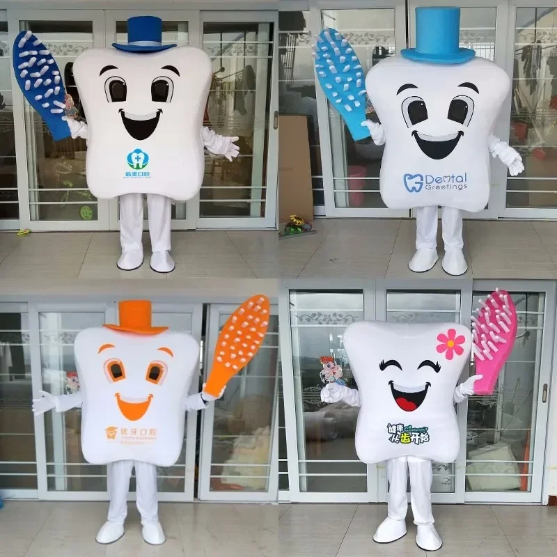 

Adult Cos World Oral Health Day stomatological hospital tooth Advertising dress Mascot Costume clothing suit Party show props