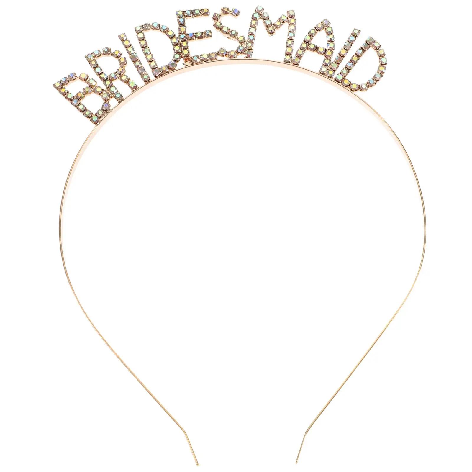

Rhinestone Headband Bridesmaid Hair Letter Bridal Accessories Eye-catching Women Headband Hoop Elegant Simple Wedding Hairstyle
