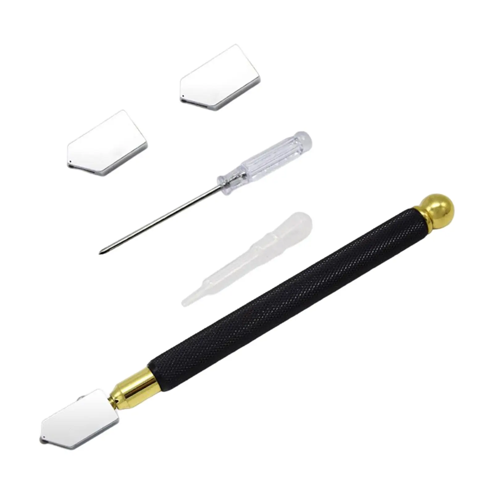 Cortador de vidro com 2 cabeças extras, Screwdriver Precision, 2mm-20mm