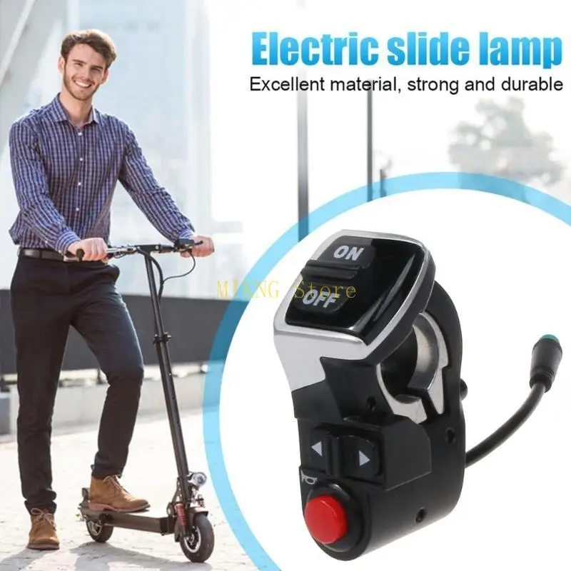 Electric Scooter Handlebar Switch for Kugoo Waterproof Handlebar Headlight Horn Turn On/Off Switch Accessories Best Sale