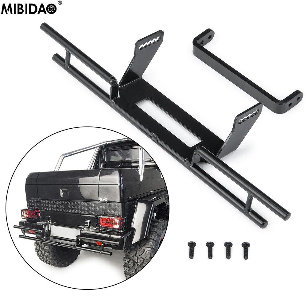 MIBIDAO Metal Rear Bumper Mount For 1/10 TRX4 TRX6 G63 G500 RC Crawler Car Upgrade Parts