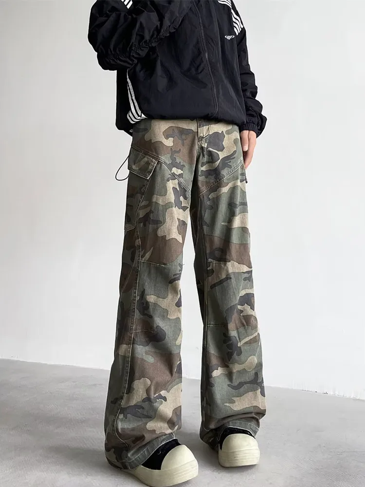 

2024 Ropa Y2K Streetwear Camouflage Baggy Jeans Cargo Pants For Men Clothes Harajuku Fashion Cotton Long Trousers Pantalon Homme