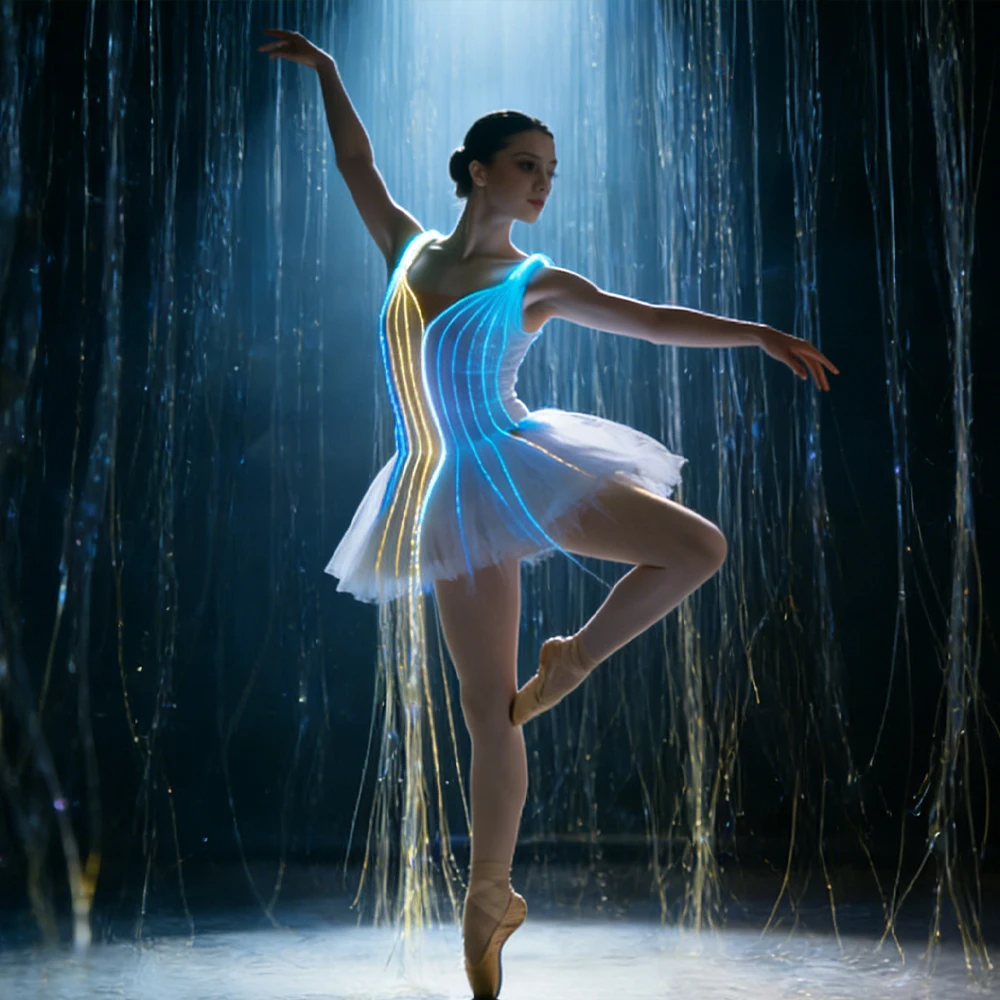 

LED Performance Skirt Luminous Dress Color Change Remote Control DIY Customized for Celebration Party Entertainment Event Show