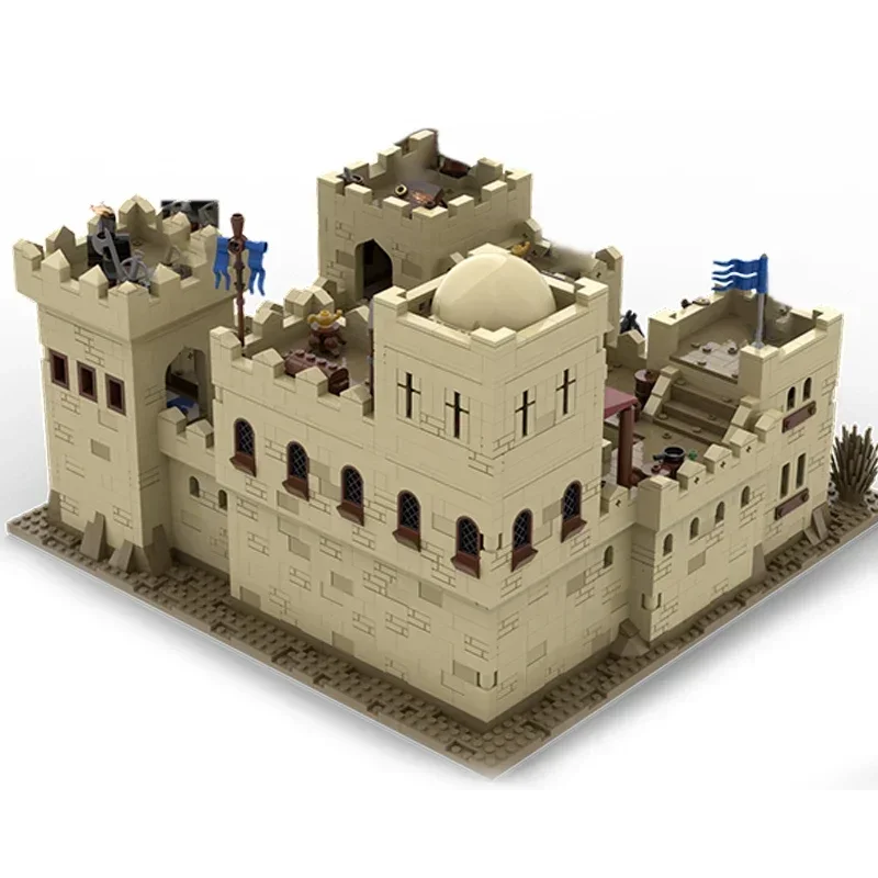 Moc Bouwstenen Black Falcon Desert Castle Modulair Model Technologie Blok Stad Street View Blokken Speelgoed DIY Montage Cadeau