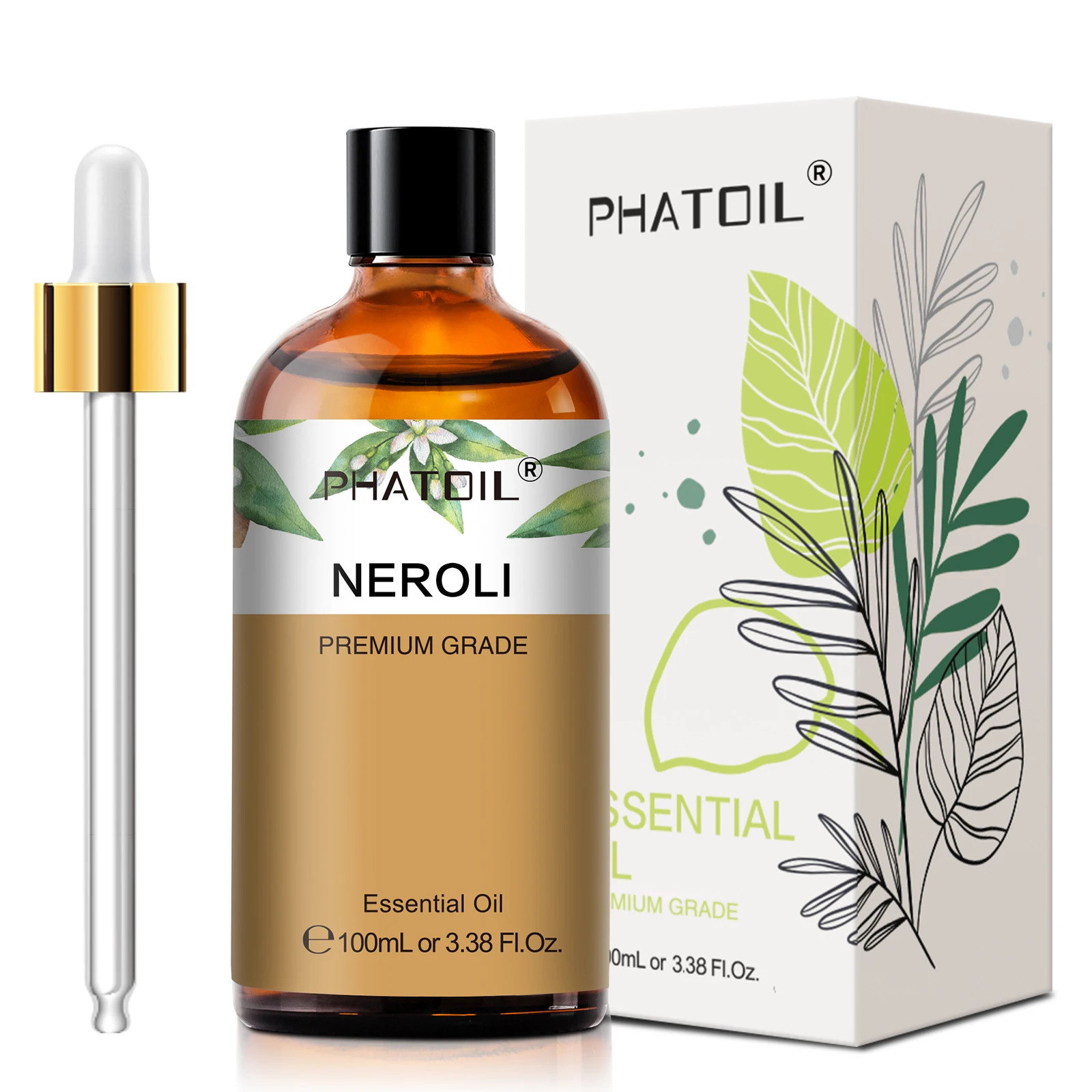 PHATOIL 100 ml ätherisches Pflanzen-Aromatherapieöl für Diffusor, Kerzenherstellung – Bergamotte, Citronella, Lavendel, Zitrone, Eukalyptusöle