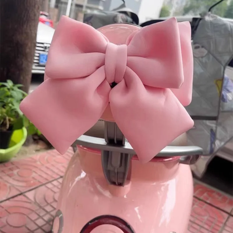 Universal Electric Vehicle Decoration Helmet Bow Polyester Satin Ribbon Bow Helmet Decoration Motorcycle Helmet Accessories