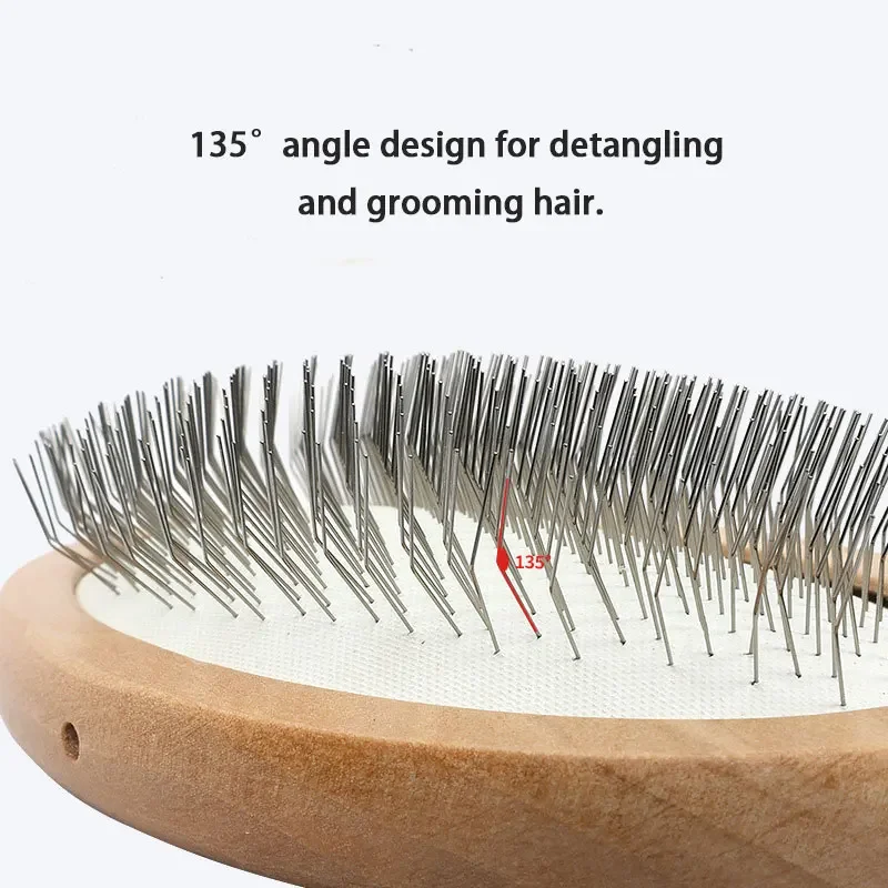 Dogs Cats Pets Comb Cleaning Accessories Tools Hair Open Knot Combs Grooming Tools Dog Comb Stainless Steel Hair Remover Brush