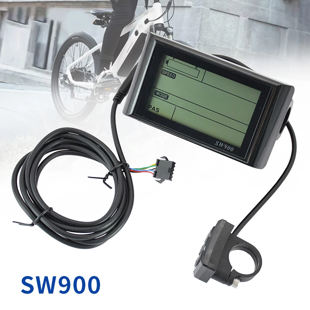 

SW900 LCD Display Meter Control Panel 24/36/48V E-Bike Electric Bicycle Scooter For Electric Bicycle E-bike Replacements Accs
