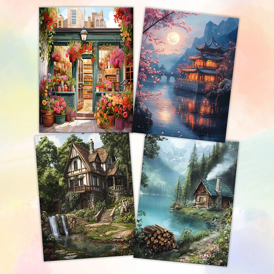 

GATYZTORY Painting By Number Adults 40x50cm Landscape Arts Crafts On Canvas Acrylic Paints Paint Kit Diy Handiwork Home Decor