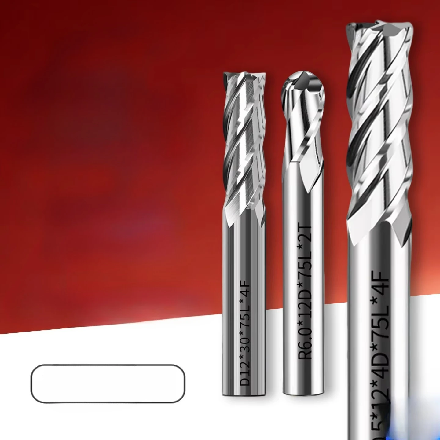75 Degree CerMet Carbide Milling Cutter Nose Ball Cutter Flat Cutter End Mill High Finish Super Hard CNC Engraving ODM OEM