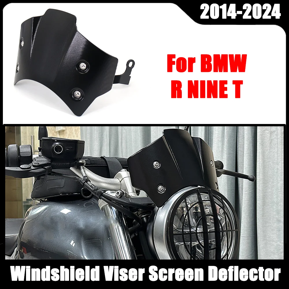 

Motorcycle Accessorie For BMW R9T Rninet R NINET R NINE T 1200 2014-2024 NEW WindScreen Windshield Viser Screen Deflector