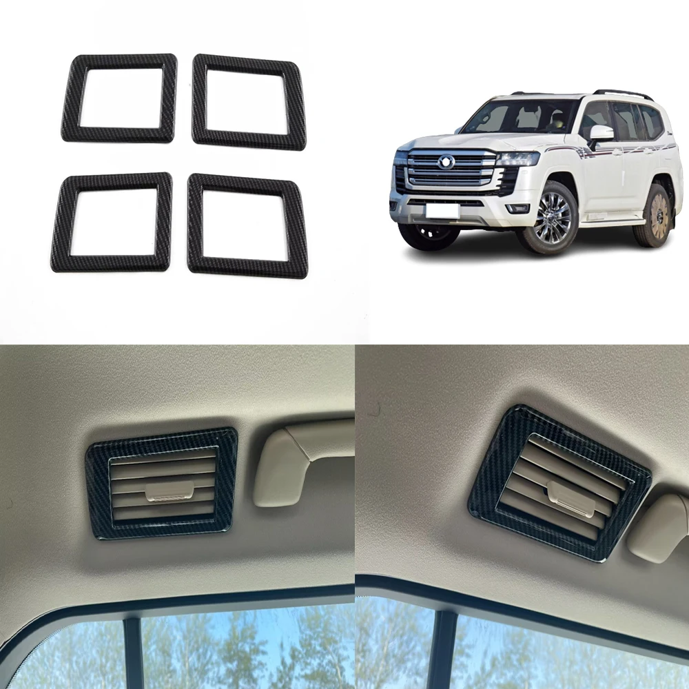 

For Toyota Land Cruiser 300 Lc300 2022 2023 2024 Rear Top Trim Air Conditioning Vent Cover Car Accessories ABS Carbonfibre