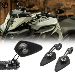 For YAMAHA MT09 MT07 XSR900 Motorcycle Bar End Rearview Mirror Handlebar For MT 09 07 TMAX FZ10 FZ07 NIKEN MT10SP MAJESTY