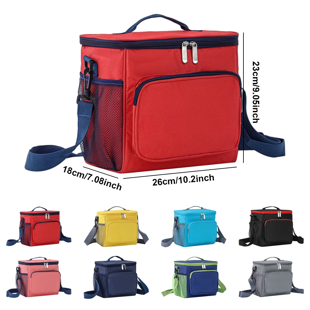 Polyester Insulated Lunch Bag Multifunctional Thermal Insulation Durable Easy To Clean Lunch Box Bag