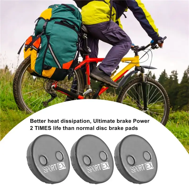 4 Pairs Bicycle Disc Brake Pads For Aons Caliper,Diameter Is 21.5Mm Round Pads,Sport EX Class RESIN-ABHG