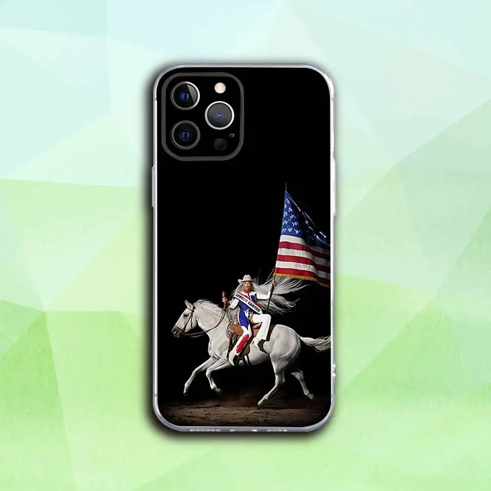 حافظة هاتف B-Beyonce Cowboy Singer لهاتف iPhone 17,16,15,14,13,12,11 Pro,Max,Plus,X,XS,XR,SE4,E غطاء ناعم شفاف صغير #2