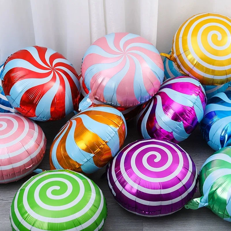 

Multicolor Candy Balloon Foil Mylar Lollipop Christmas Balloons Helium Funny Birthday Party Decoration Globos for Kids Girl Boy