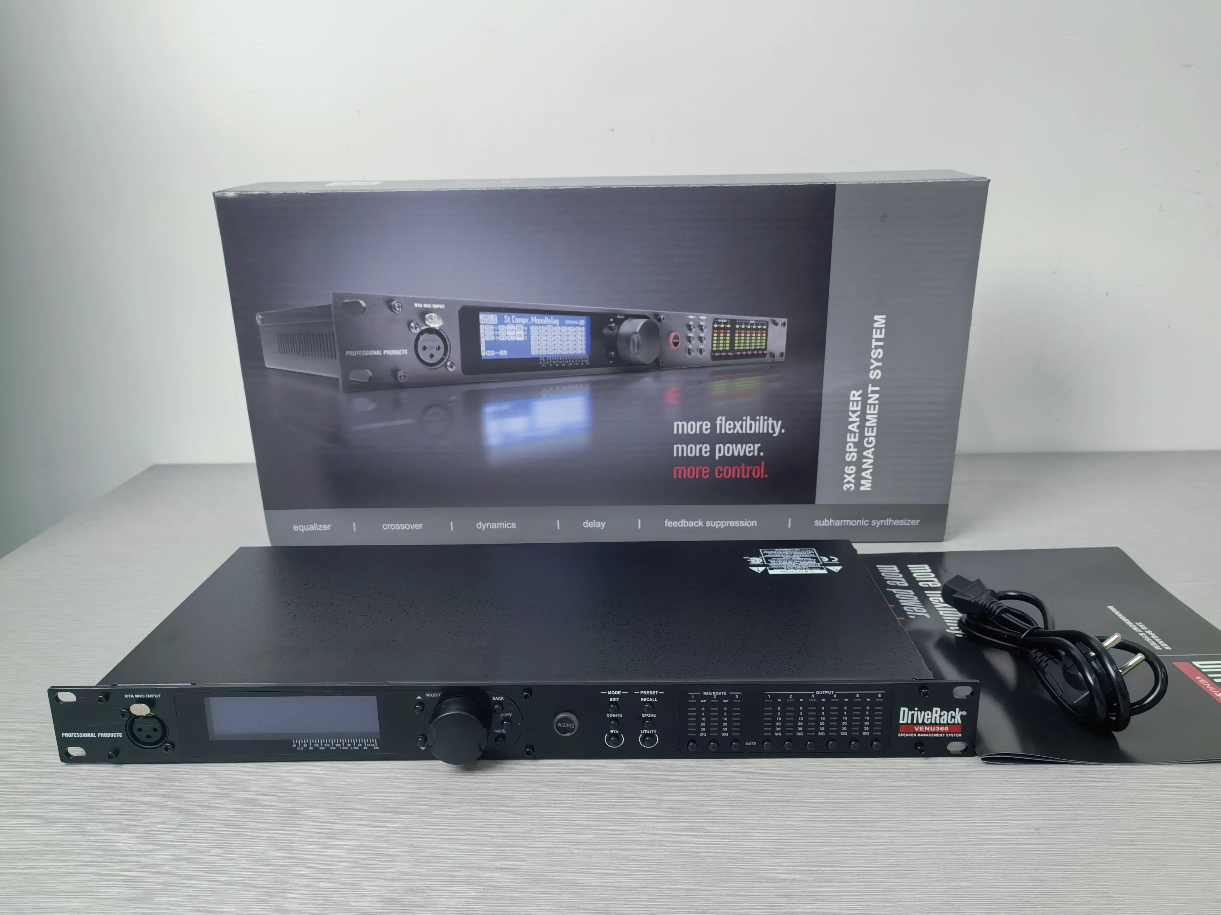 

Горячая продажа DriveRack VENU-360 Полная металлическая система аудиоуправления с процессором с эффектом 3 в 6, впечатление качества звука