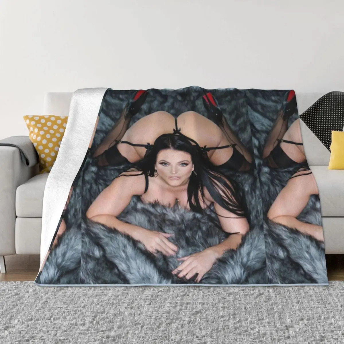 

Angela White has a nice ass Throw Blanket Dorm Room Essentials blankets for winter