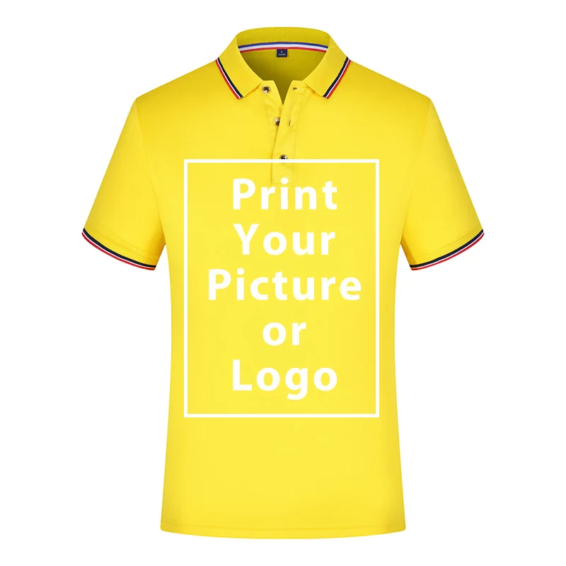 Custom Uniform Company Group Team Shirt Print Photo/Logo Unisex Solid Color Short Sleeve O neck  Shirts For Women and Men