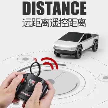 1: 14 Tesla remote control car 1/32 motorhome music Edition alloy car model new Cyber ​​pickup electric wireless remote control Ca