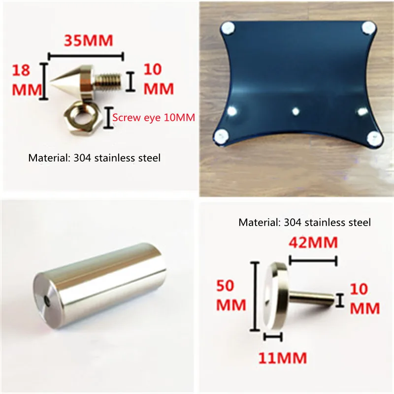 DY-014 HIFI głośnik Audio wzmacniacz szafka Amp dekoder rama stojak sprzęt amortyzator statyw półka akcesoria stóp