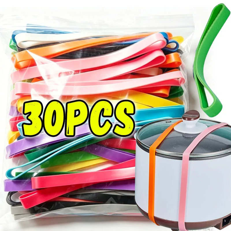 Silicone Rubber Bands Large Multicolor Elastic Rubber Wrapping Bands For Notebook Office Outdoor Gear Gifts Packing Christ