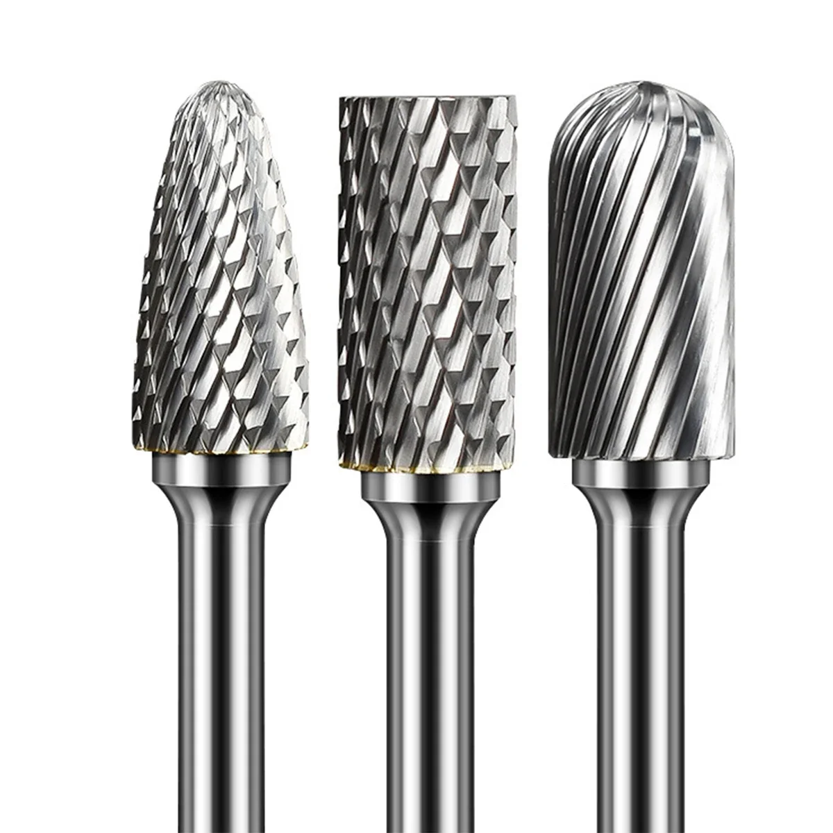 

6mm shank A/C/F Type 12mm Head Tungsten Carbide Rotary File Carving drill Bit Tool Point Burr Die Grinder Abrasive Metal files