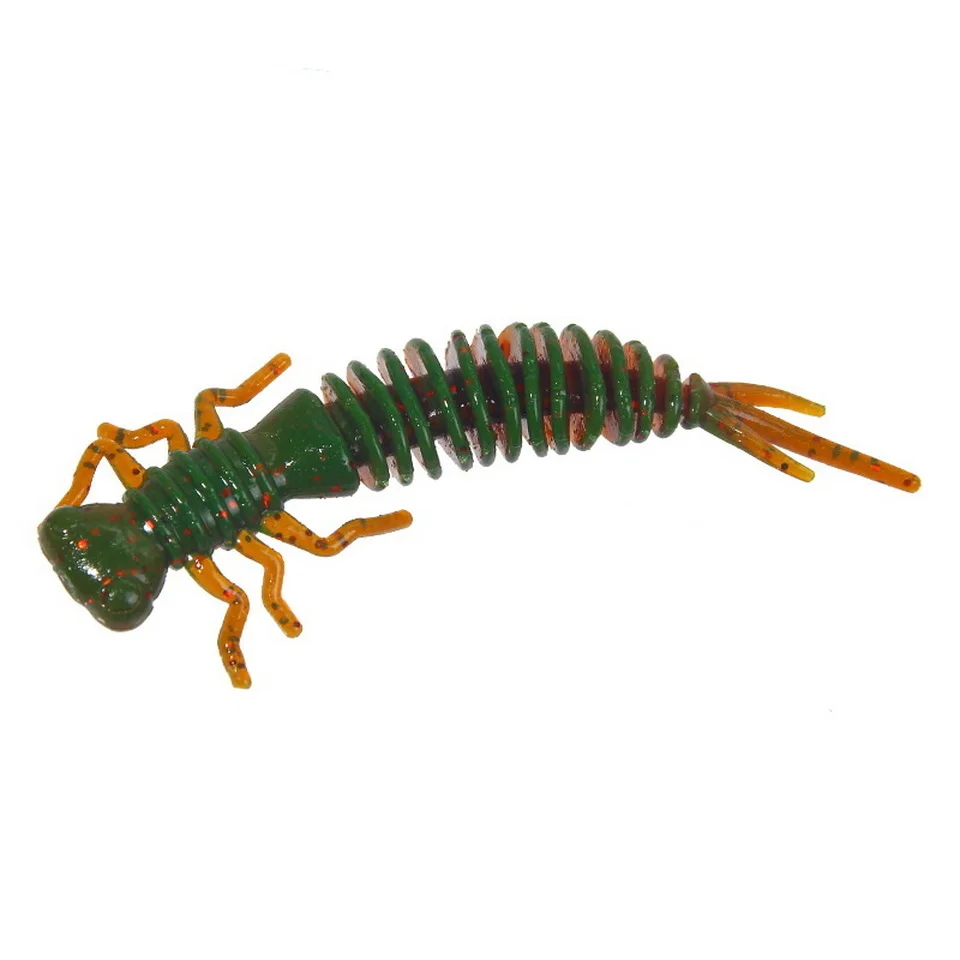 Wurm Larve Weiche Köder 55mm 75mm 100mm Künstliche Kunststoff Silikon Köder Swimbait Jigging Wobbler Bass karpfen Pesca Angelgerät – Detail 15