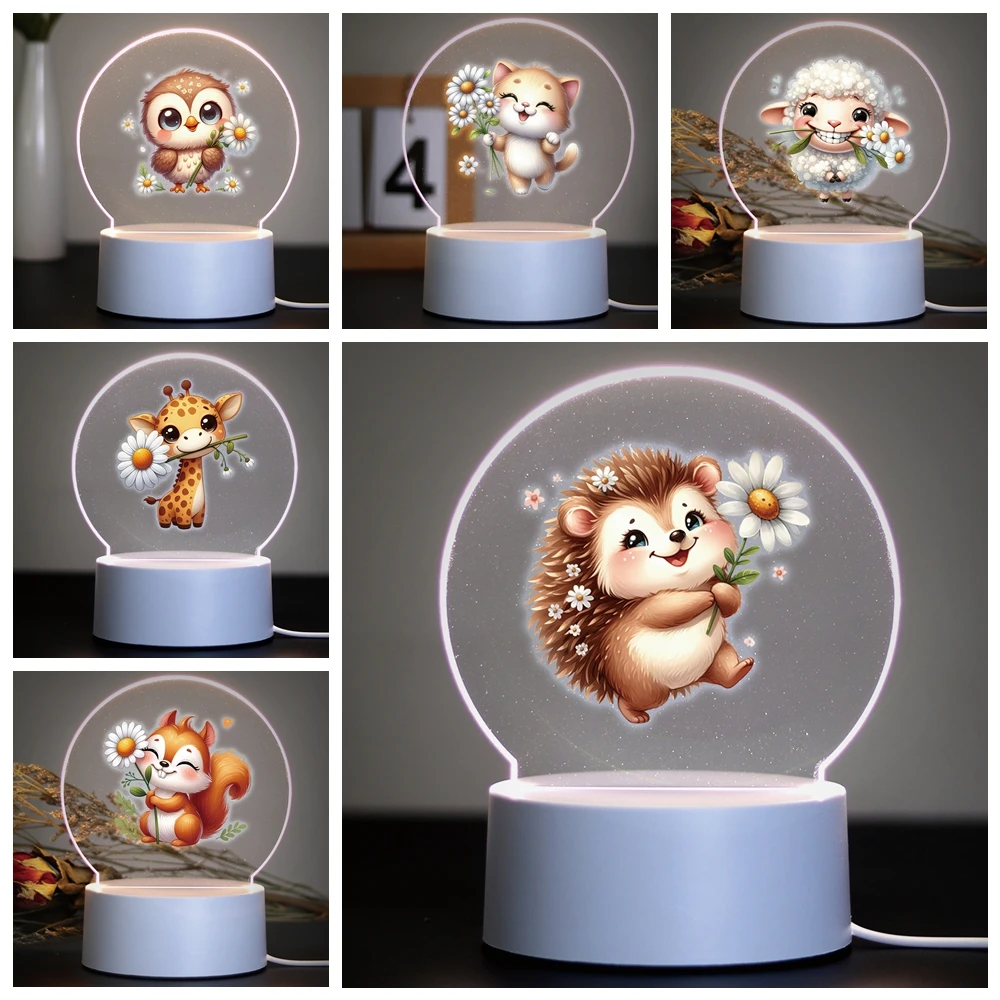 

animal Children Bedroom Decor 3D Lamp For Home Room Decoration Nightlight Kids Night Light