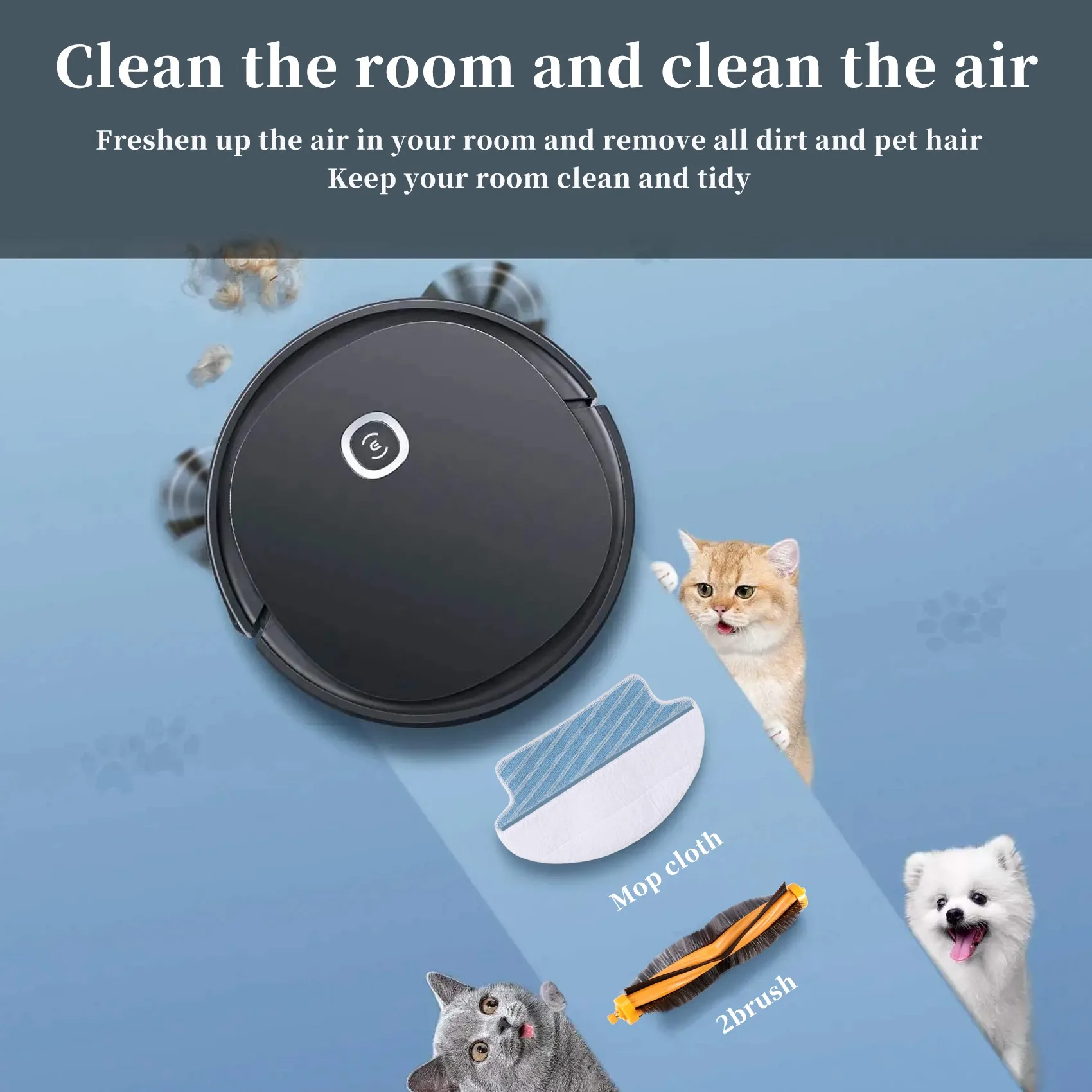 Ecovacs 교체용 액세서리 메인 브러시, 사이드 브러시, 필터, 걸레 의류, Ecovacs Deebot M80 M80 Pro M81 Pro Deebot M80