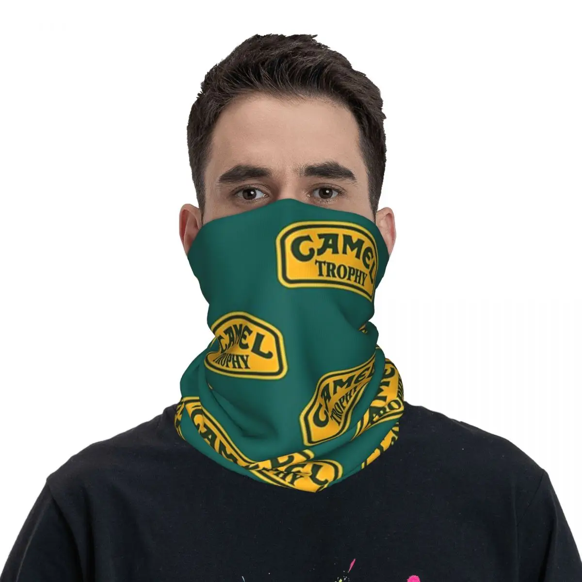 Camel Trophy Defender 110 Bandana Neck Cover Printed Wrap Mask Scarf Multifunction Balaclava Hiking Fishing Unisex Windproof