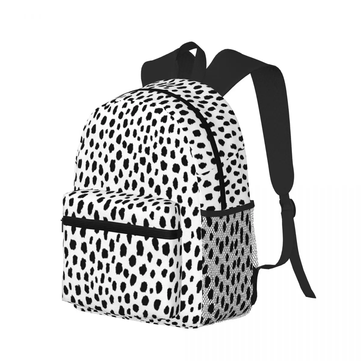 Dalmatian Dog Texture Student Backpack School Bag Hiking Travel Daypack for Boys Girls Bookbag Shoulder Bags
