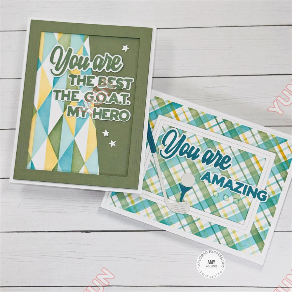 Father's Day Additions Sentiment Stamps Die Arch Interactive Window Die DIY Scrapbooking Diary Greeting Card Metal Dies Stencils