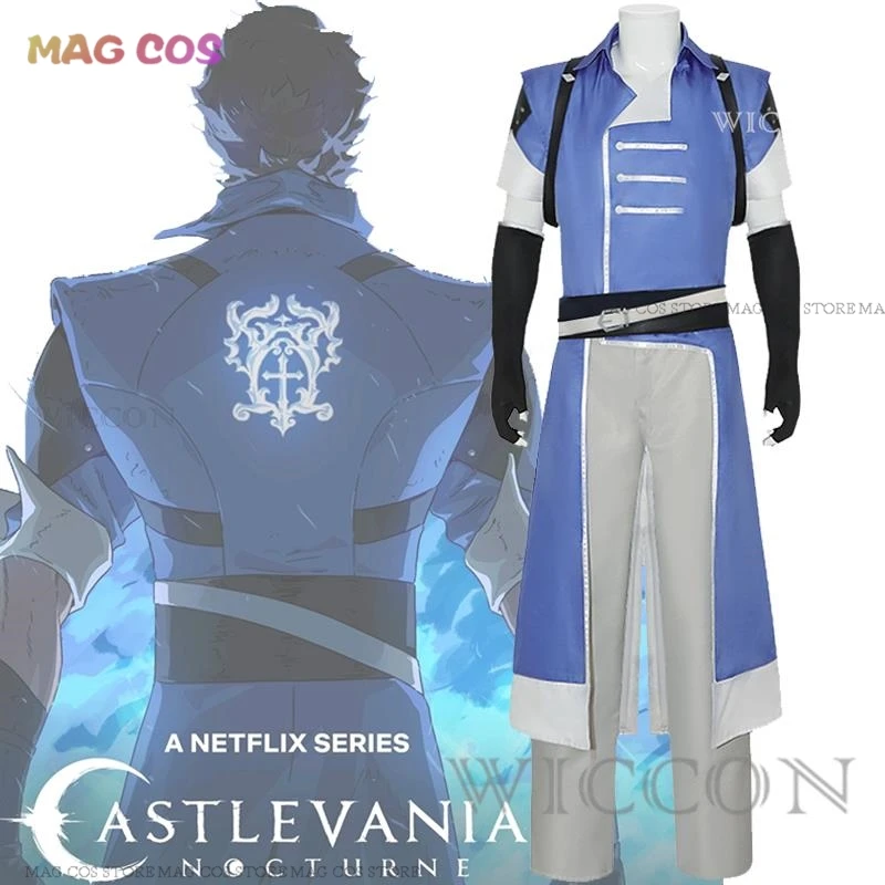 

Anime Castlevania Cosplay Richter Belmont Cosplay Costume Nocturne Uniform Pants Belt Outfits Halloween Costume for Adult Men