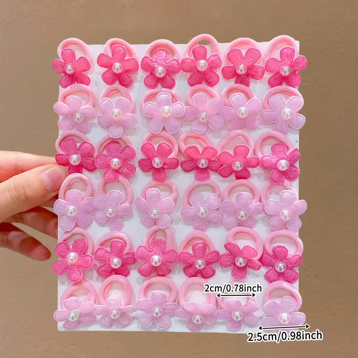 10 Stück neue schöne elastische Haarbänder für Blumenmädchen, Haarschmuck für Kinder – Detail 2