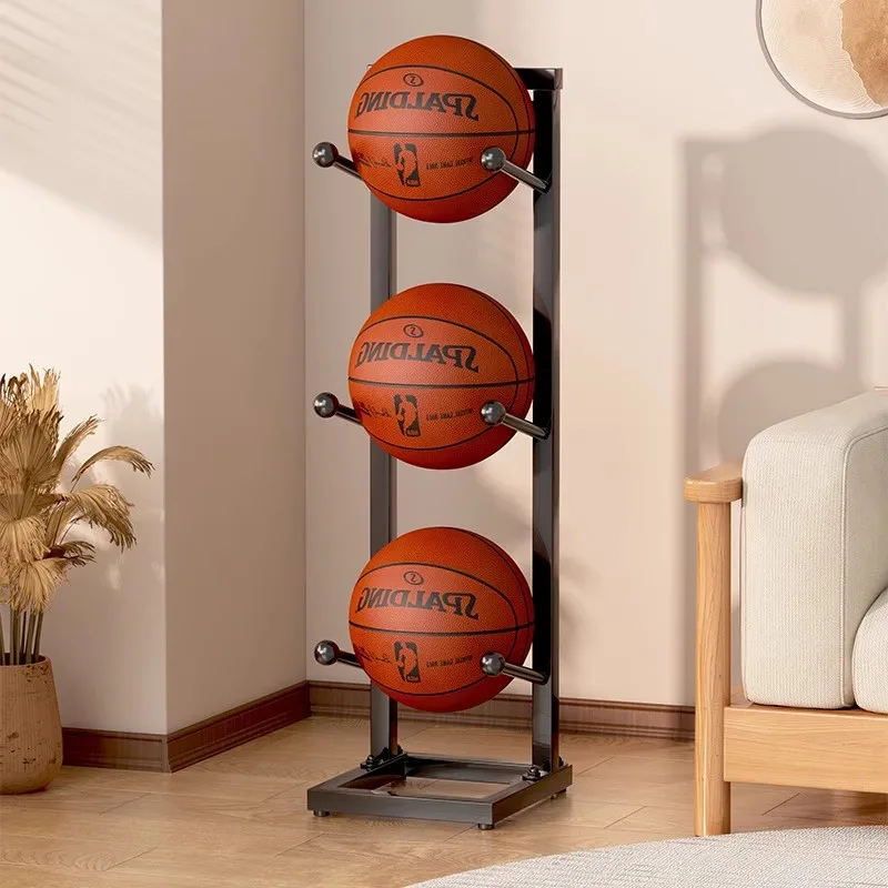 Basketball Organizer Racks Metal Football Large Storage Holders Household Items Shelf Angle Accessories Shelves Furniture