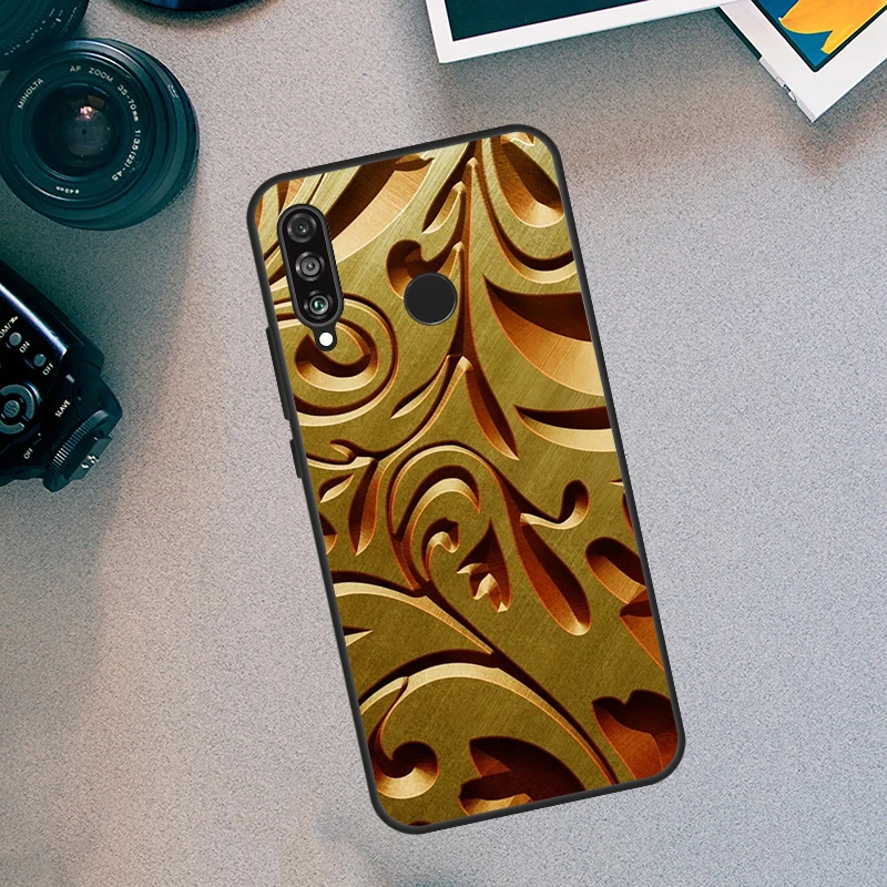 الذهب نمط الأزهار لهواوي نوفا 9 10 SE 8i 12i 11i 12s Y73 Y72 Y61 Y91 Y90 Y70 Y60 P30 P40 Lite P60 Pro Case