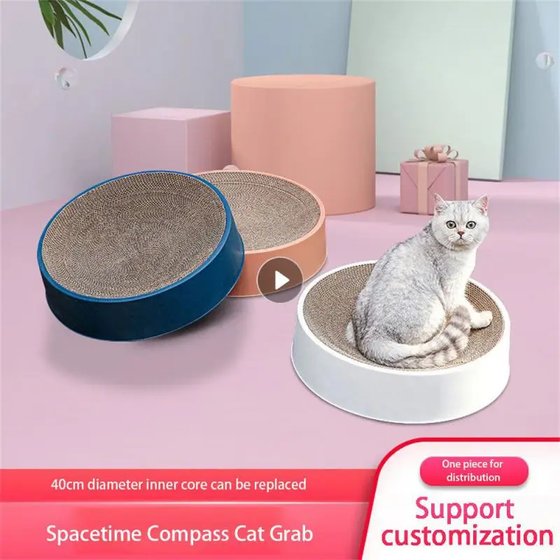 

Cat Toys Round Bottom Creative Pet Supplies Cat Grabbing Board Non-slip Cat Grab Plate