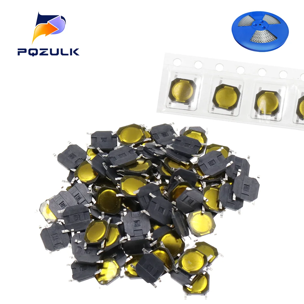 100 sztuk 4X4X0.8MM przełączniki taktowe SMT SMD dotykowy przełącznik membranowy PUSH Button SPST-NO 4*4*0.8 wodoodporna kuchenka mikrofalowa przełącznik
