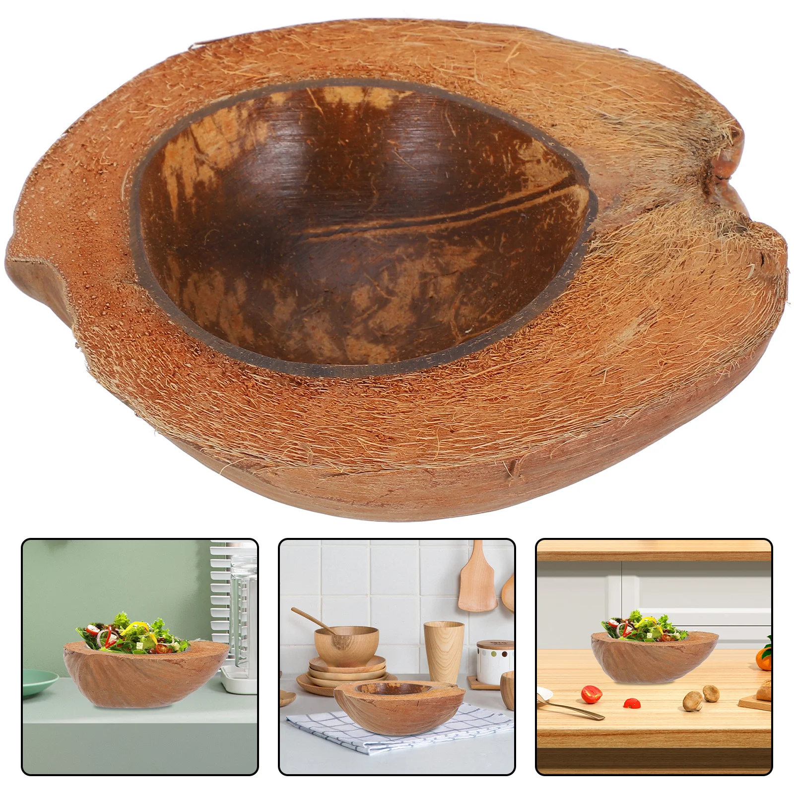 

Shell Bowl Large Natural Salad Dessert Storage Container Multi-Functional Decorative Home Kitchen Fruit Food Holder