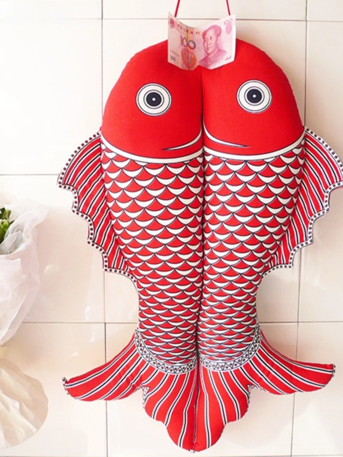 

Новые настенные украшения в китайском стиле ручной работы из ткани с принтом, в виде карпа, для свадебных подарков, путешествий и домашнего декора