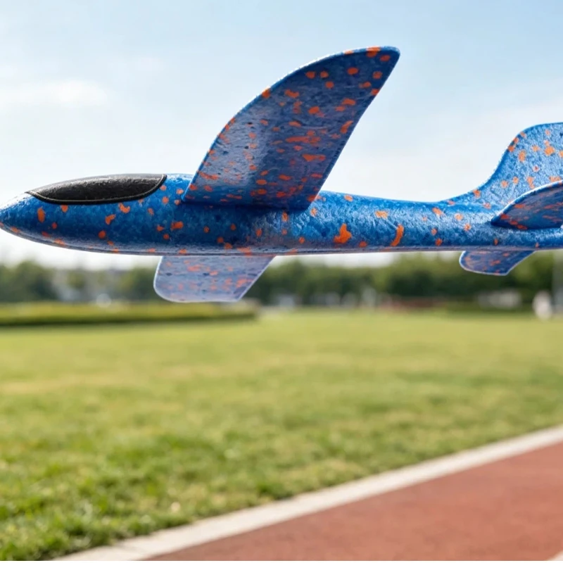 48cm Foam Aircraft Upgrade Ultra Light Hand Thrower Thrower Model Thrower Outdoor Game Activity Exercise Body Strengthening Trai