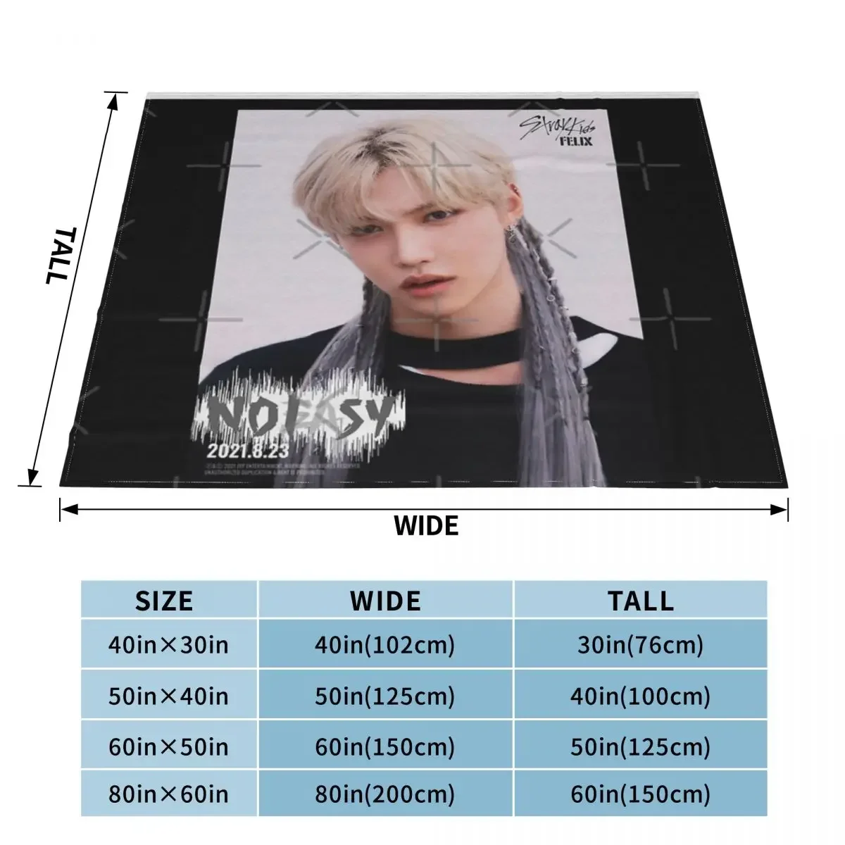 Stray Kids - Felix - Kpop Anime Blanket Blankets & Throws Blankets And Blankets Throw Blanket blankets for beds