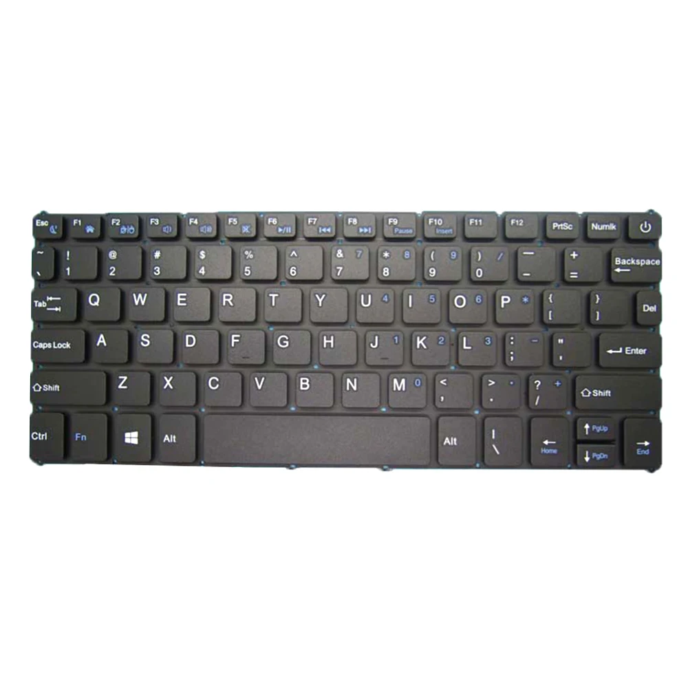 Replacement Laptop Keyboard For EPIK For Teqnio ELL1001 ELL1002T ELL1002T-BL ELL1002T-PK English US Black Without Frame New